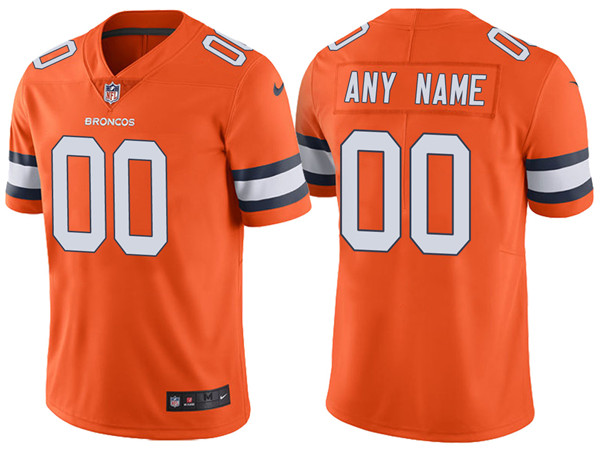 Men's Denver Broncos ACTIVE PLAYER Custom Orange Vapor Untouchable Limited Stitched Jersey